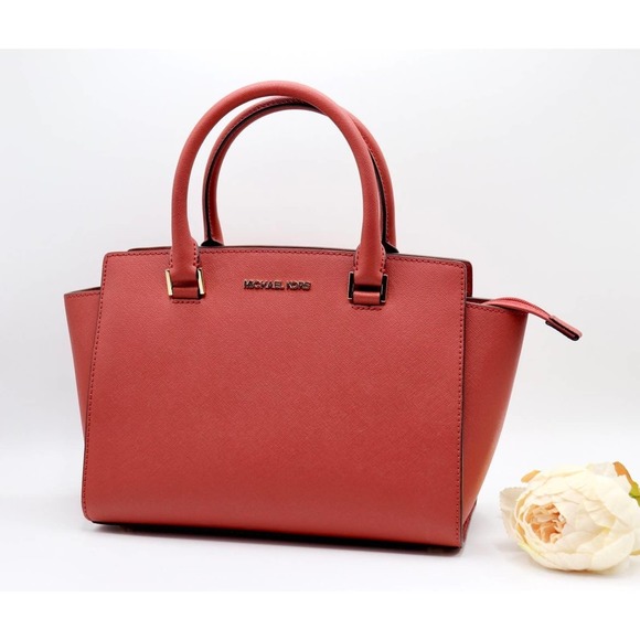 NWT Michael Kors Selma Medium Satchel Saffiano Leather - Picture 6 of 7